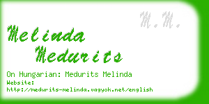 melinda medurits business card